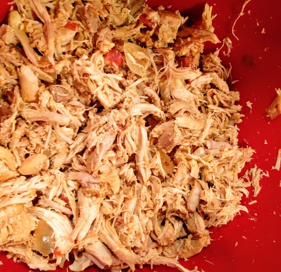 shredded chicken