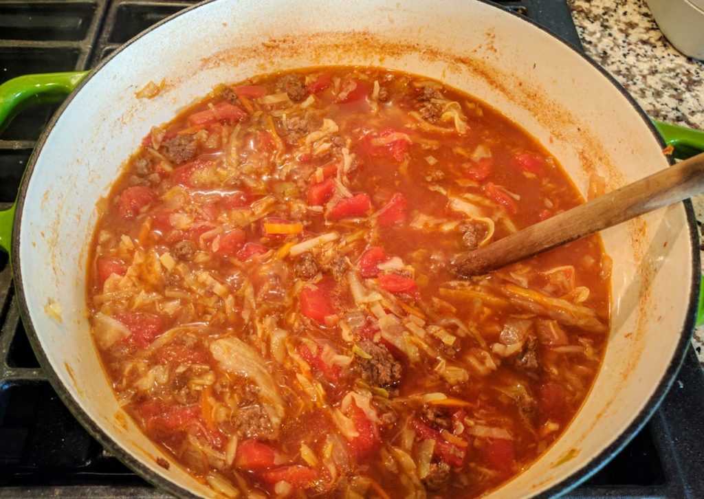 Stuffed Cabbage Soup | thegreengiraffeeats.com