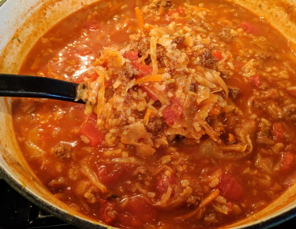 Stuffed Cabbage Soup | thegreengiraffeeats.com