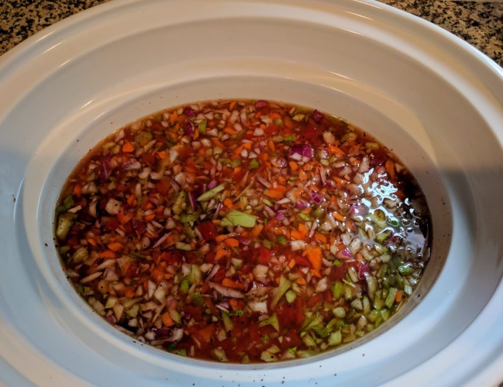 Crock Pot French Lentil Soup | thegreengiraffeeats.com