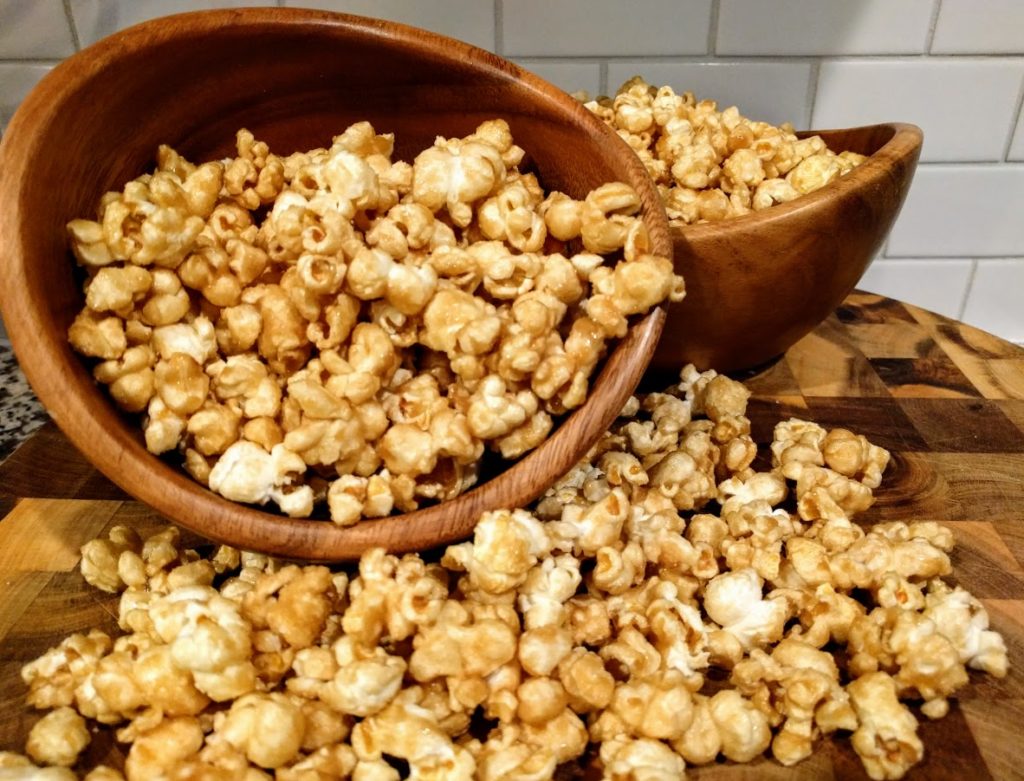 20 Minute Salted Caramel Popcorn